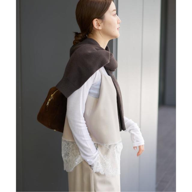 イエナ（IENA）/《追加予約》レースヘムキャミソール