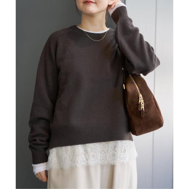 イエナ（IENA）/《追加予約》レースヘムキャミソール