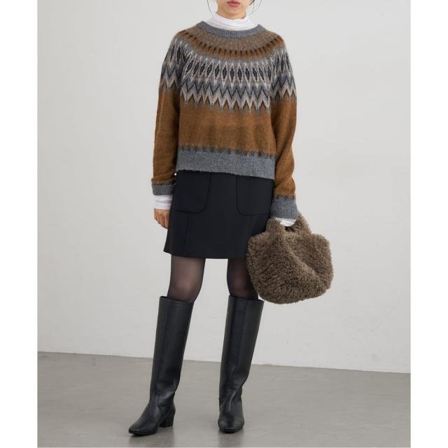 イエナ（IENA）/《追加》FLEXウールライトミニスカート