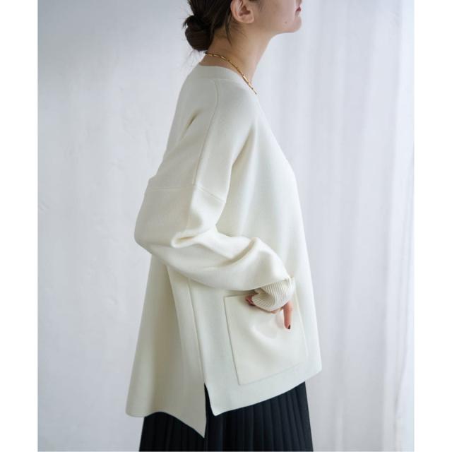 イエナ（IENA）/《予約》スーパーファインスムースVネックミドルカーディガン