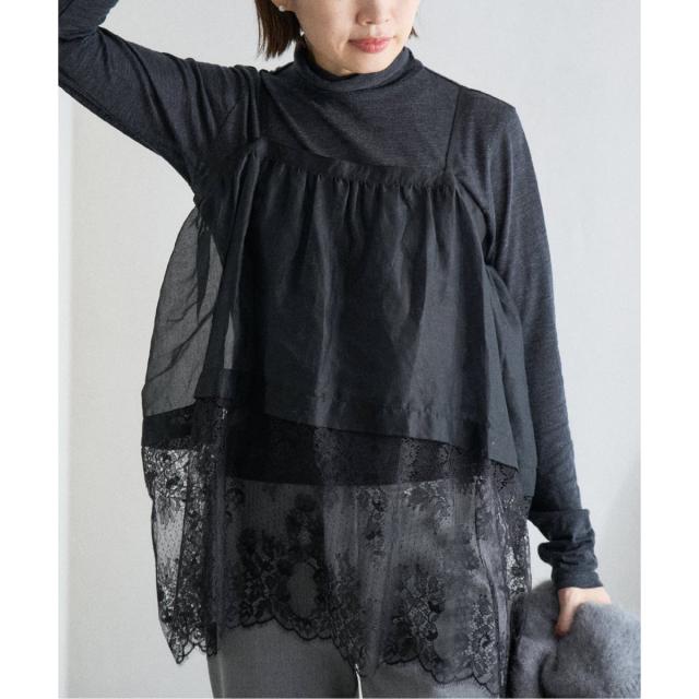 イエナ（IENA）/《追加2予約》Heriter/エリテ リバーレースキャミソール