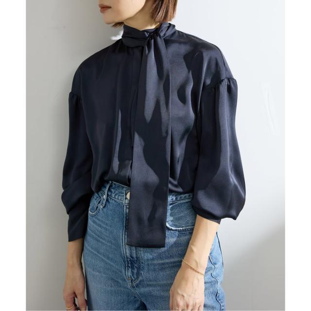 【NEW】イエナ（IENA）/サテンボウタイブラウス
