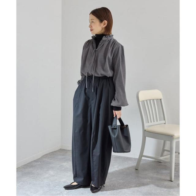 【NEW】イエナ（IENA）/《追加》TWフリルネックブラウス