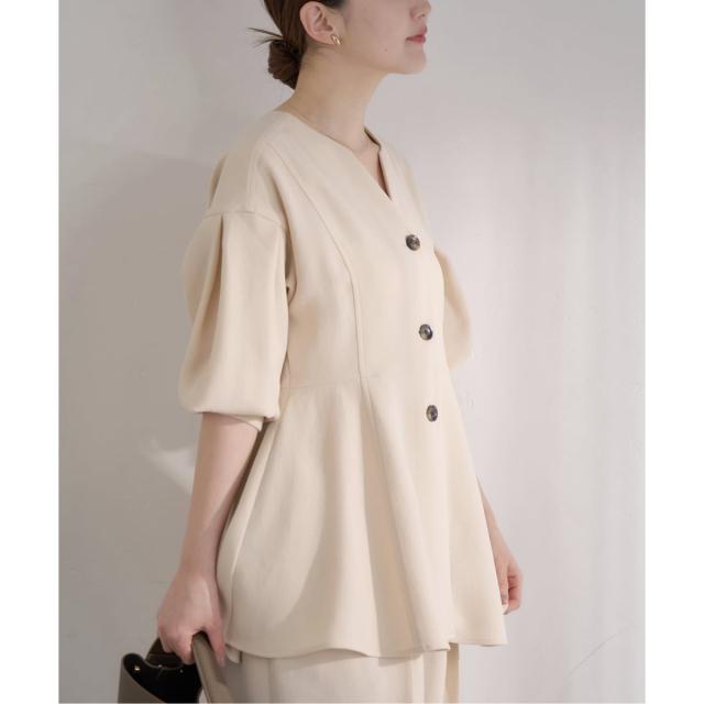 イエナ（IENA）/&NAVY ジョーゼットペプラムブラウスの通販はau PAY