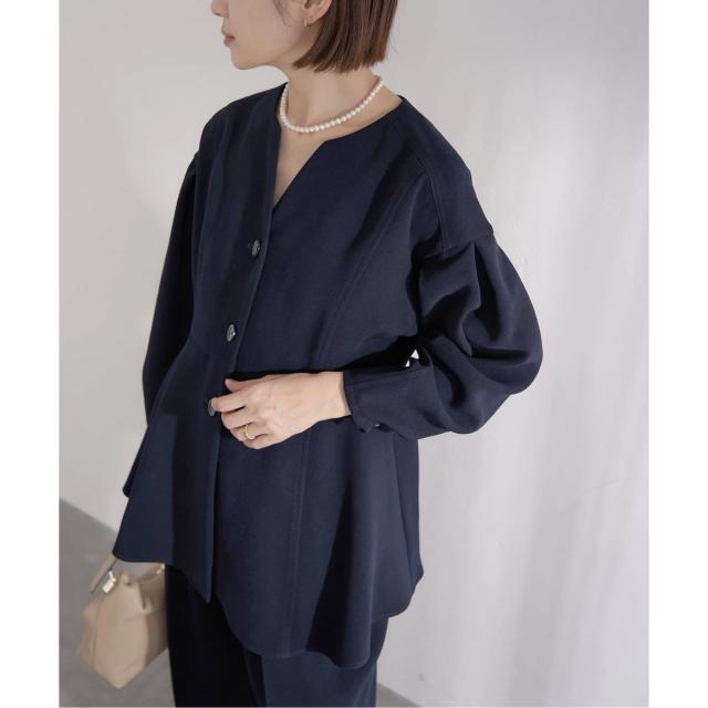イエナ（IENA）/&NAVY ジョーゼットペプラムブラウスの通販はau PAY