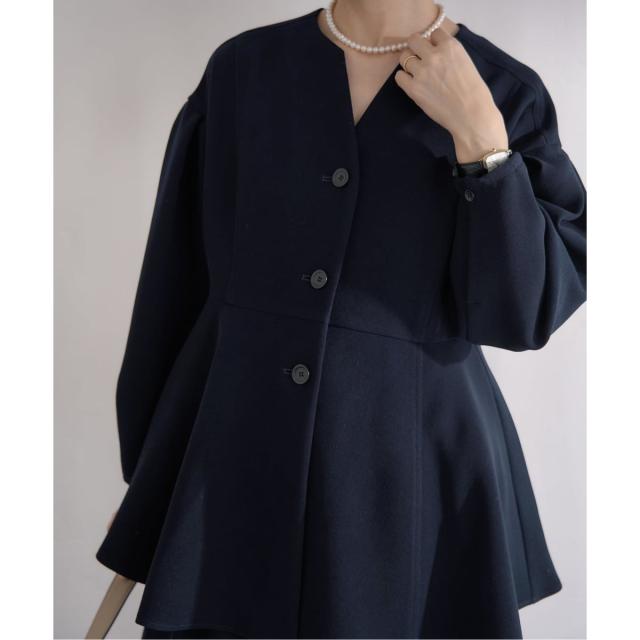 イエナ（IENA）/&NAVY ジョーゼットペプラムブラウスの通販はau PAY