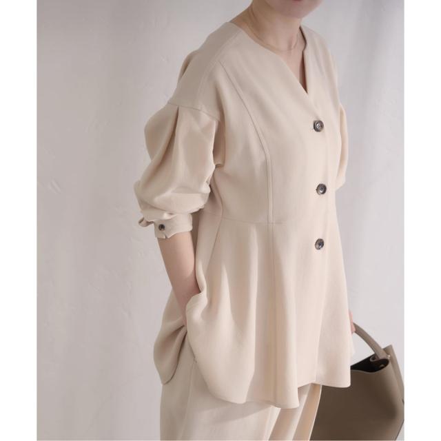 イエナ（IENA）/&NAVY ジョーゼットペプラムブラウスの通販はau PAY