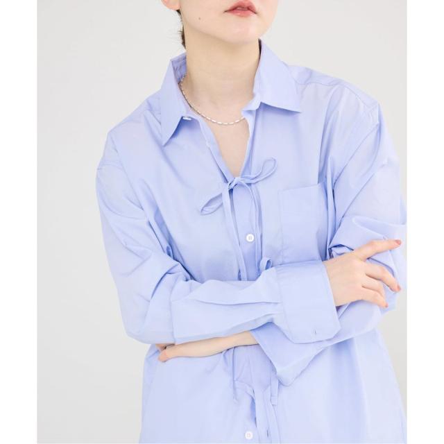 イエナ（IENA）/MA/RE/マレ RIBBON SHIRTS シャツ LIGHT COTTON 104 GR