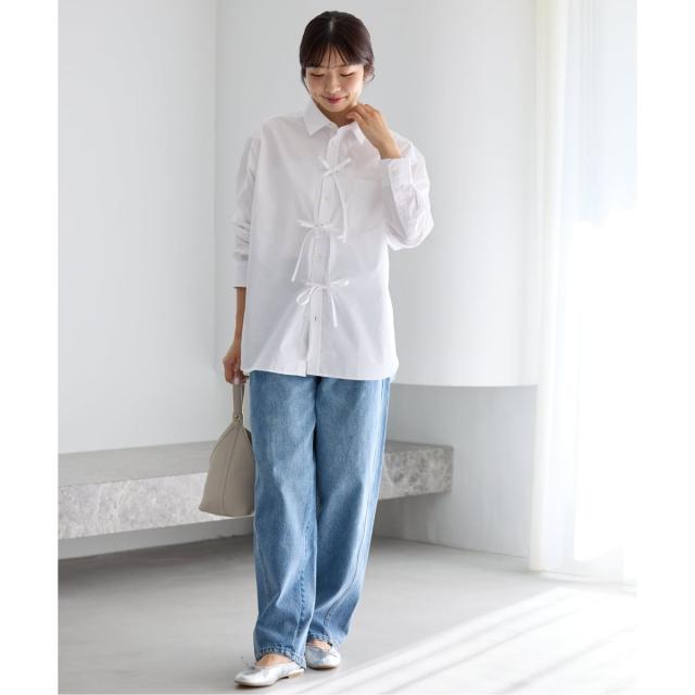 イエナ（IENA）/MA/RE/マレ RIBBON SHIRTS シャツ LIGHT COTTON 104 GR_2