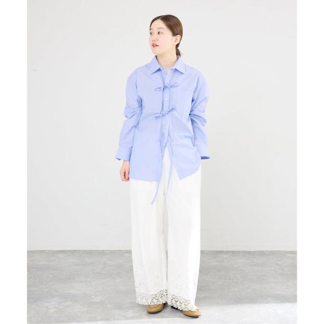 イエナ（IENA）/MA/RE/マレ RIBBON SHIRTS シャツ LIGHT COTTON 104 GR_3