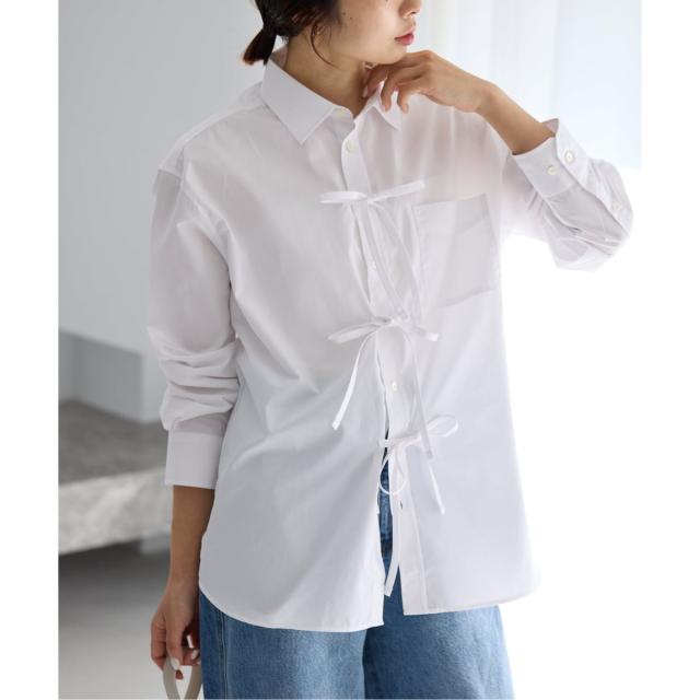 イエナ（IENA）/MA/RE/マレ RIBBON SHIRTS シャツ LIGHT COTTON 104 GR_4