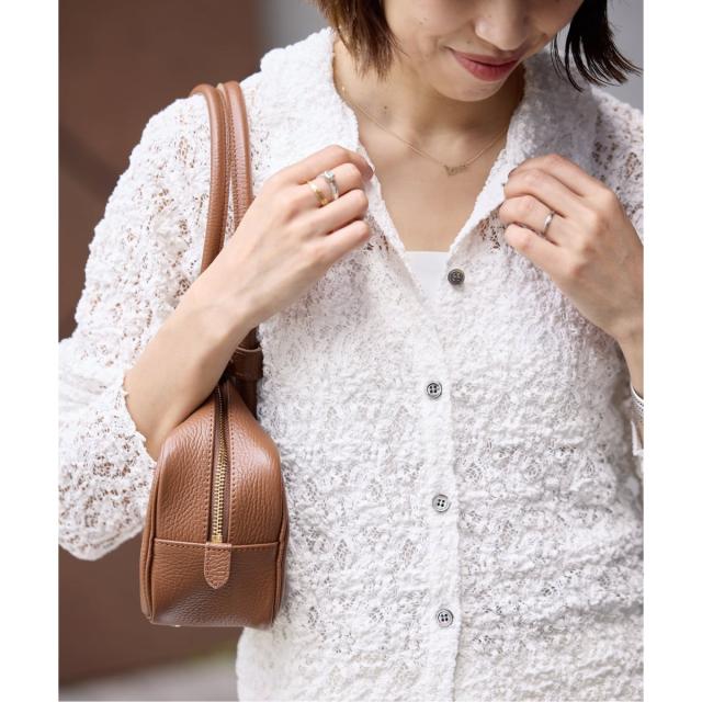 IENA Flowerストレッチレース ポロシャツ セール】《追加》Flower