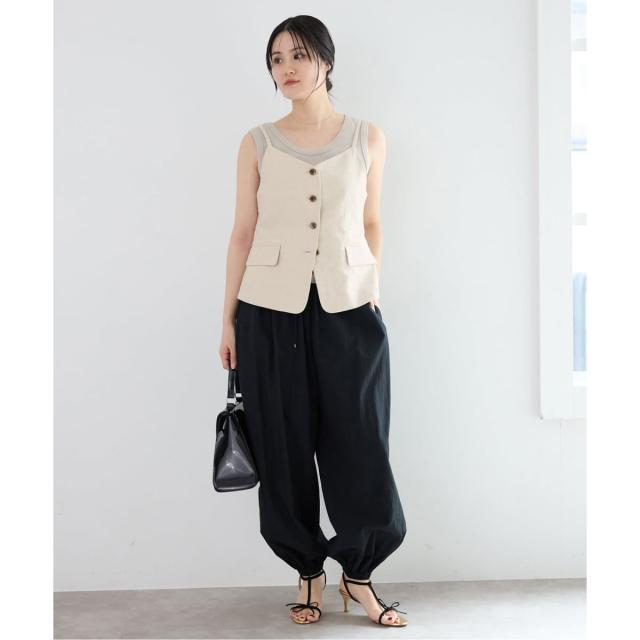 イエナ（IENA）/《セットアップ対応》ウォッシャブル リネン混