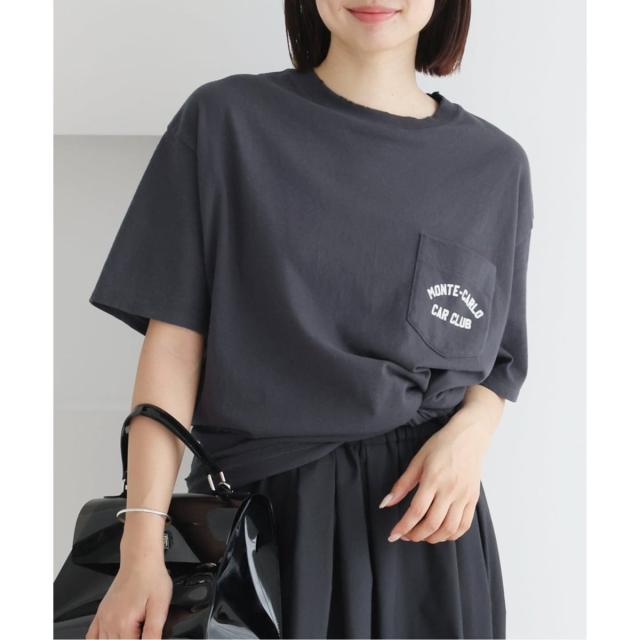イエナ（IENA）/BLACK ポケット付きプリントTシャツ