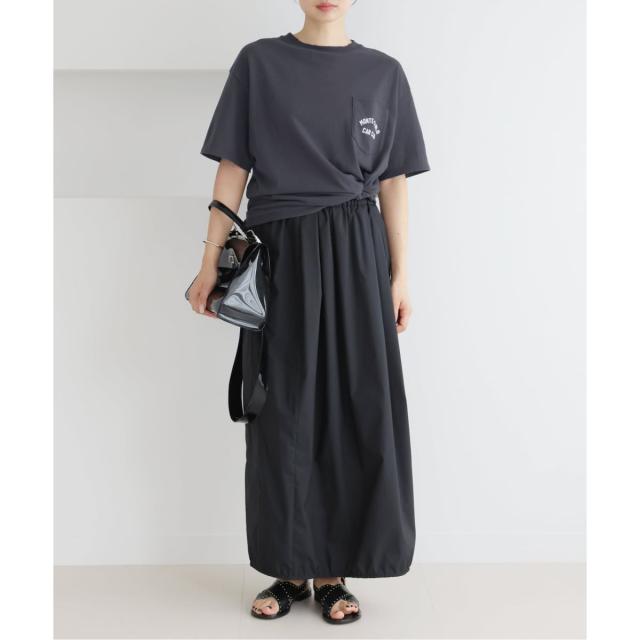 イエナ（IENA）/BLACK ポケット付きプリントTシャツ