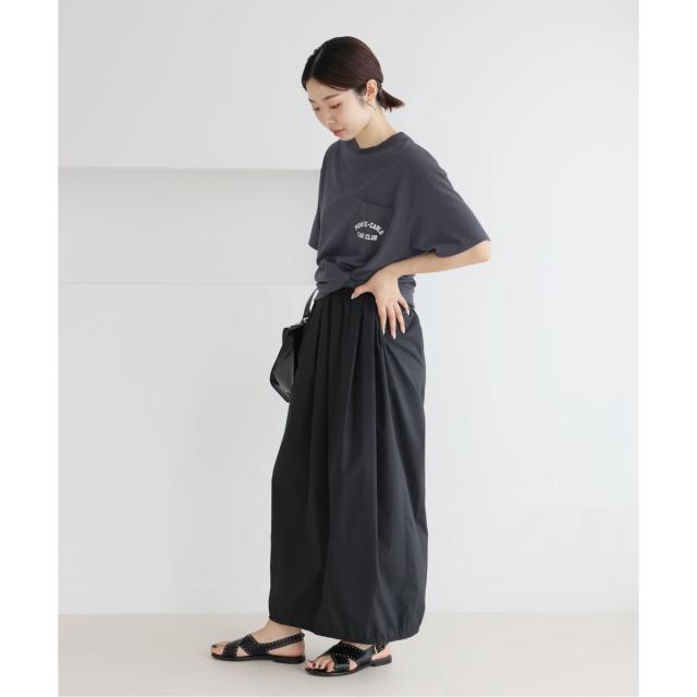 イエナ（IENA）/BLACK ポケット付きプリントTシャツ