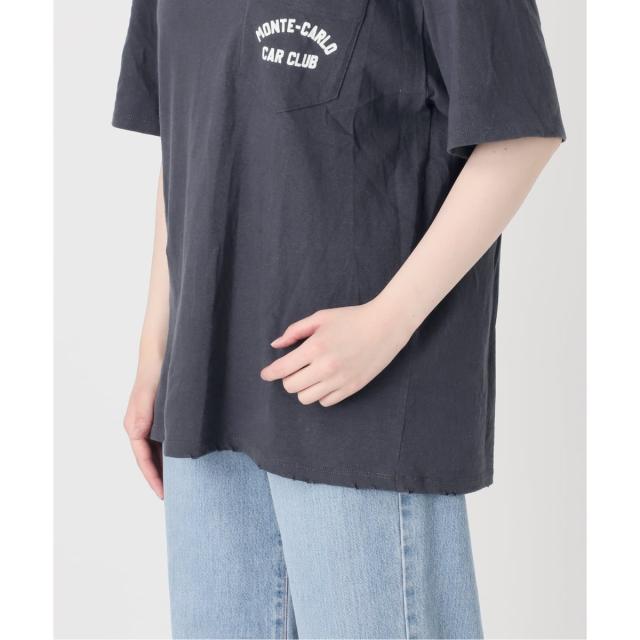 イエナ（IENA）/BLACK ポケット付きプリントTシャツ