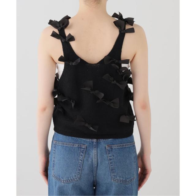 新品タグ付♡IENA IENA bowタンクニット　ブラック イエナ（IENA）/bowタンクニット 【公式通販】