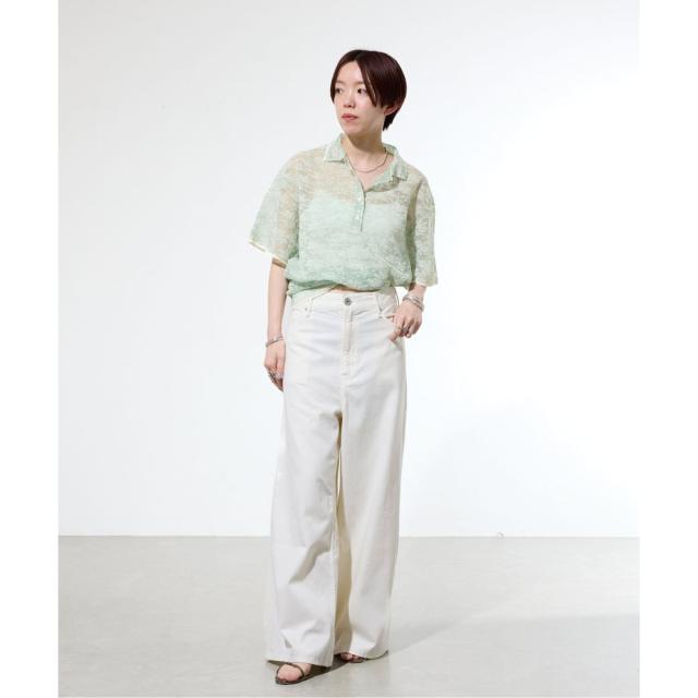 【NEW】イエナ（IENA）/《一部店舗限定/手洗い可》フラワージャガード シャツプルオーバー_2