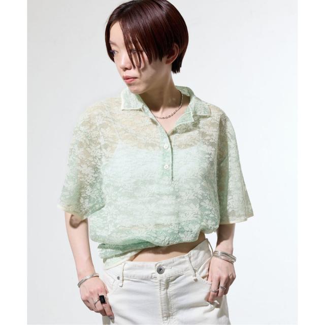 【NEW】イエナ（IENA）/《一部店舗限定/手洗い可》フラワージャガード シャツプルオーバー_4