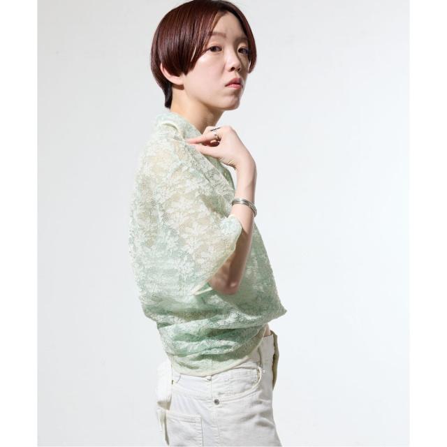 【NEW】イエナ（IENA）/《一部店舗限定/手洗い可》フラワージャガード シャツプルオーバー_7