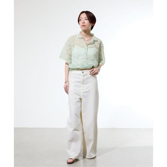 【NEW】イエナ（IENA）/《一部店舗限定/手洗い可》フラワージャガード シャツプルオーバー_10