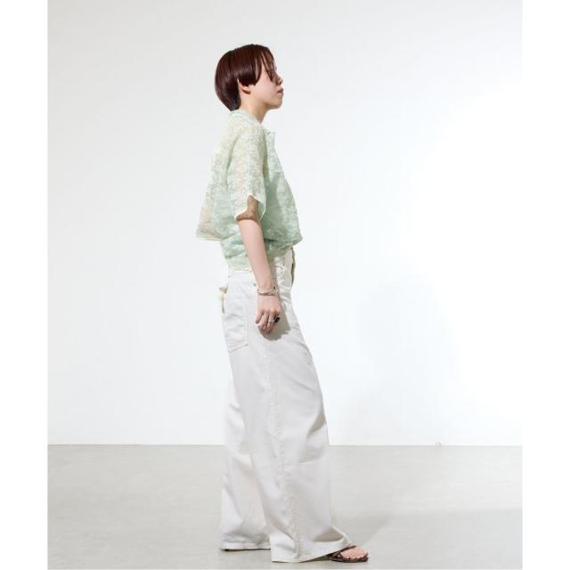 【NEW】イエナ（IENA）/《一部店舗限定/手洗い可》フラワージャガード シャツプルオーバー_13