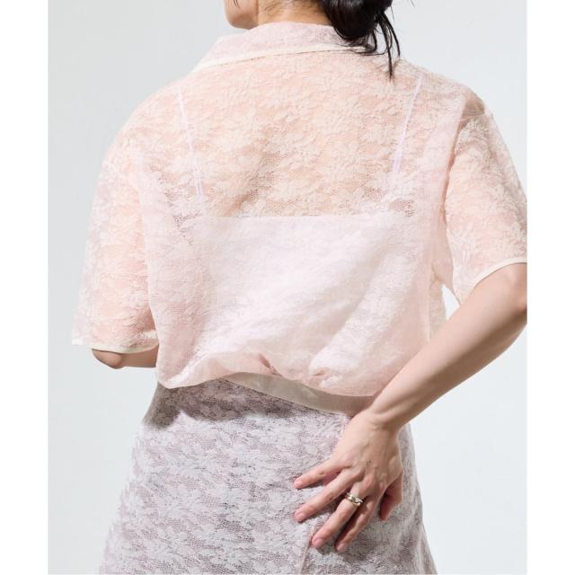 【NEW】イエナ（IENA）/《一部店舗限定/手洗い可》フラワージャガード シャツプルオーバー_16