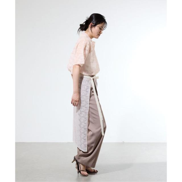 【NEW】イエナ（IENA）/《一部店舗限定/手洗い可》フラワージャガード シャツプルオーバー_18