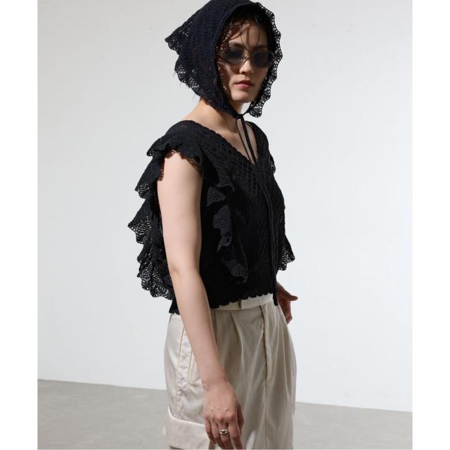 【NEW】イエナ（IENA）/《一部店舗限定》クロシェニット Vネックレイヤードベスト_5