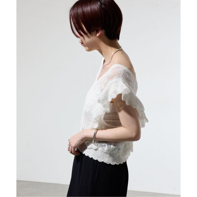 【NEW】イエナ（IENA）/《一部店舗限定》クロシェニット Vネックレイヤードベスト_14