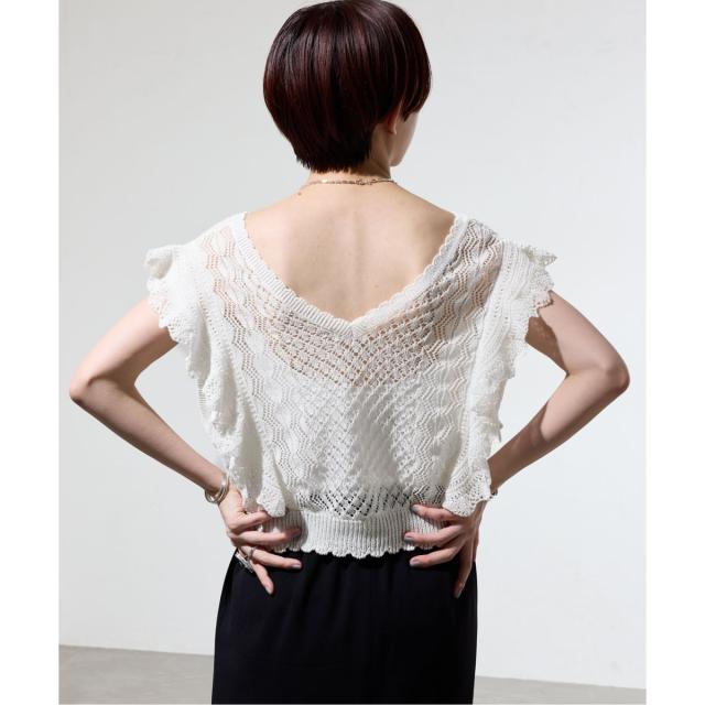 【NEW】イエナ（IENA）/《一部店舗限定》クロシェニット Vネックレイヤードベスト_15