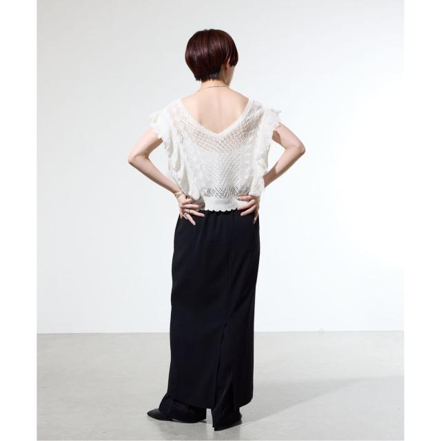 【NEW】イエナ（IENA）/《一部店舗限定》クロシェニット Vネックレイヤードベスト_19