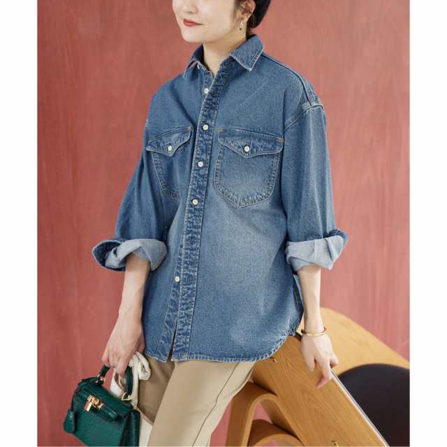 【新品】SLOBE IENA LE DENIM SAIROR BLOUS