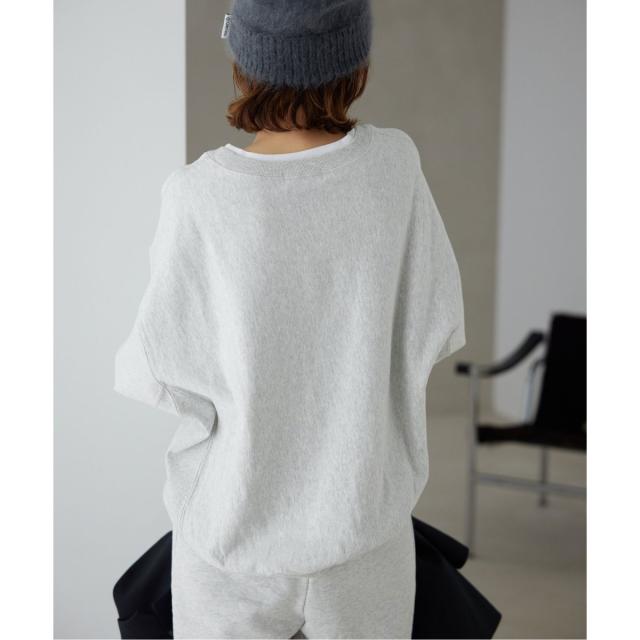 SLOBE IENA 刺しゅうロゴレイヤードデザインスウェット ナチュラル
