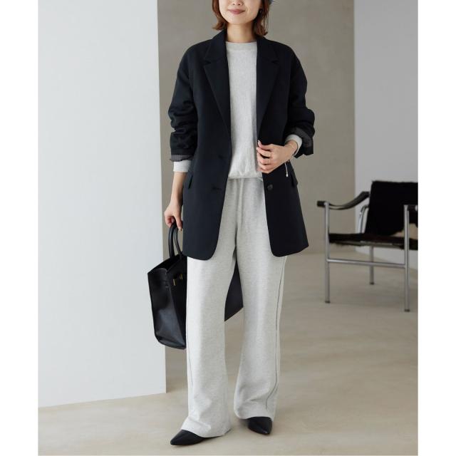 SLOBE IENA 刺しゅうロゴレイヤードデザインスウェット ナチュラル