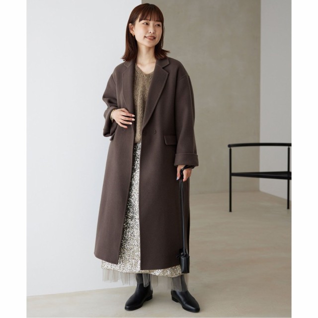 ECO WOOL ダブルブレストコート（チェスターコート）｜SLOBE