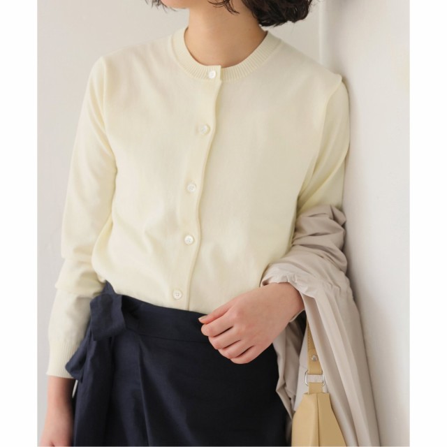 スローブ イエナ（SLOBE IENA）/FROSTYCOTTONクルーネックカーディガン