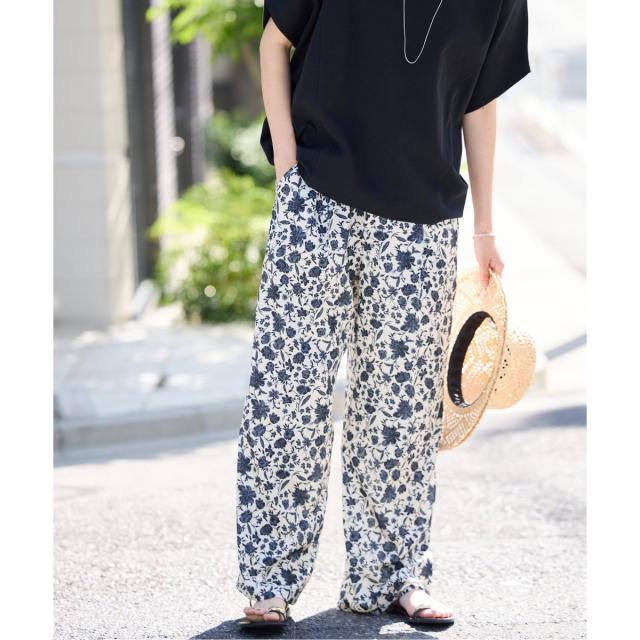 SLOBE IENA/スローブ イエナ アソートフラワーパンツ ベージュ38 SLOBE IENA｜アソートフラワーパンツ | Rakuten Fashion(楽天