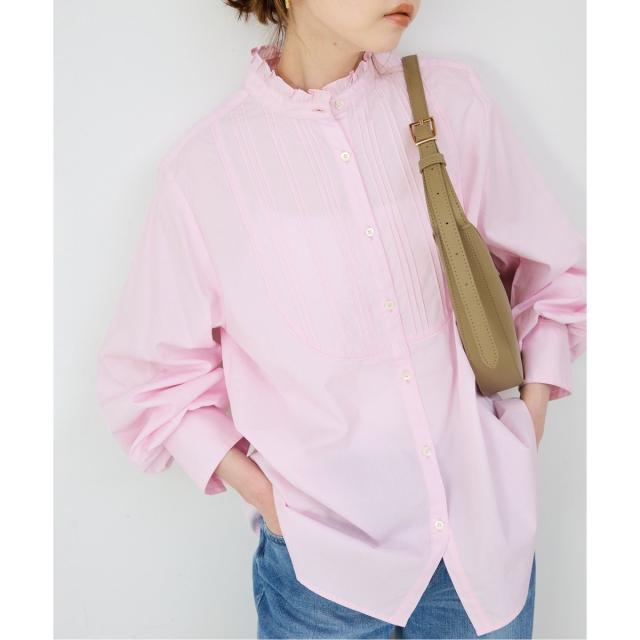 スローブ イエナ（SLOBE IENA）/コットンスタンドフリルブラウスの通販は 8,894円