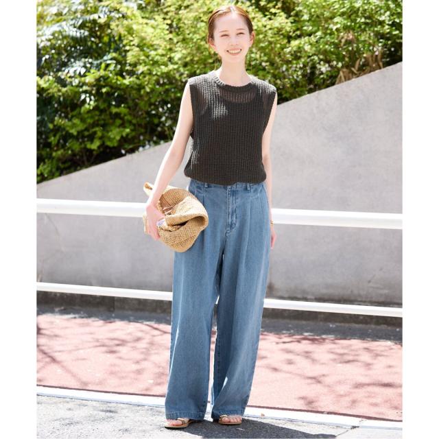 スローブ イエナ（SLOBE IENA）/《4サイズ展開》LEDENIM TUCK TROUSER