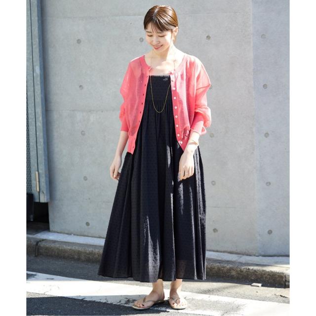 SLOBE IENA エアリーギャザーキャミワンピースセット スローブイエナ スローブ イエナ SLOBE IENA 《2枚セット/一部カラーWEB限定