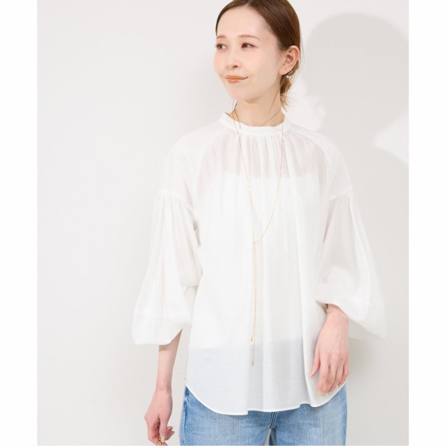 高価値セリー NEW】スローブ イエナ（SLOBE IENA）/シアーボリュームスリーブ トップス
