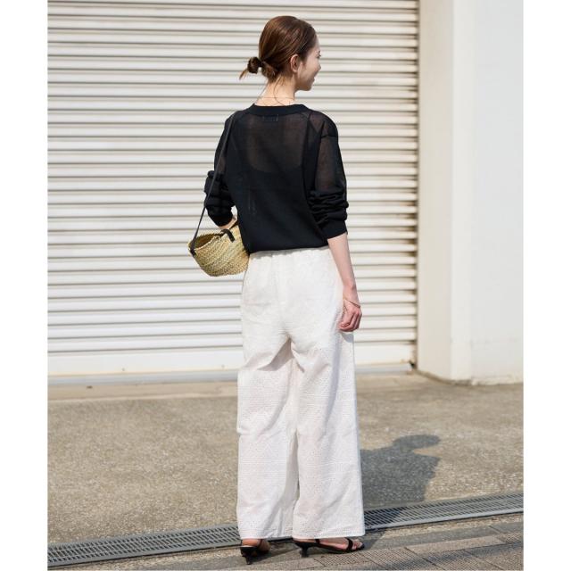 スローブ イエナ（SLOBE IENA）/《追加》リネン混シアーカーディガン