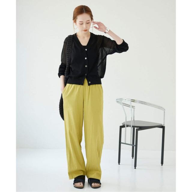 スローブ イエナ（SLOBE IENA）/《追加》リネン混シアーカーディガン