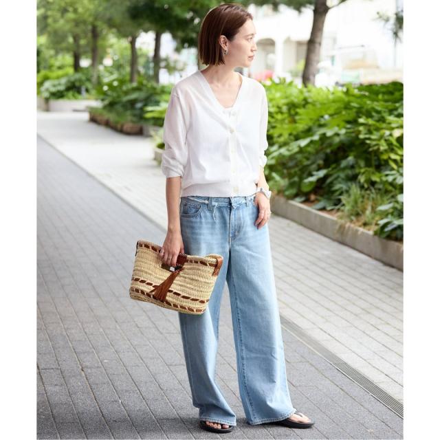 スローブ イエナ（SLOBE IENA）/《追加》リネン混シアーカーディガン