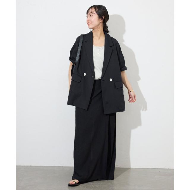 【2023SS】SLOBE IENA レーヨンリネンハーフスリーブジャケット リネンレーヨンハーフスリーブジャケット（その他アウター