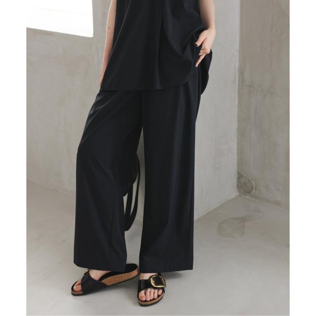 スローブ イエナ（SLOBE IENA）/《防しわ性/撥水/接触冷感/2枚セット》ナイロンブラウス×パンツセット