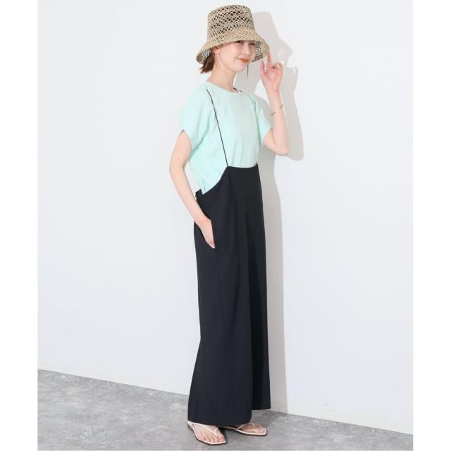 スローブ イエナ（SLOBE IENA）/《追加/2枚セット》アイラインキャミワンピース×ノースリーブTEEセット