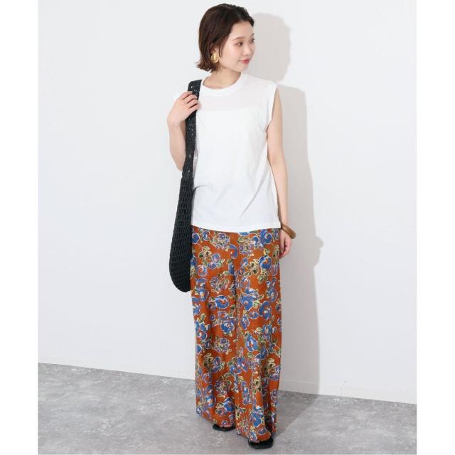 スローブ イエナ（SLOBE IENA）/《追加/2枚セット》アイラインキャミワンピース×ノースリーブTEEセット